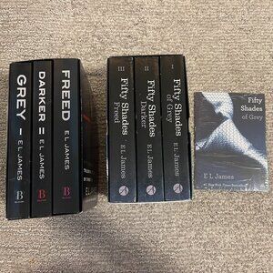 ✨FIFTY SHADES - Fifty Shades Of Grey Trilogy + In Greys Eyes Trilogy & Book Spec